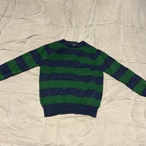 Boys Blue and Green Striped Sweater